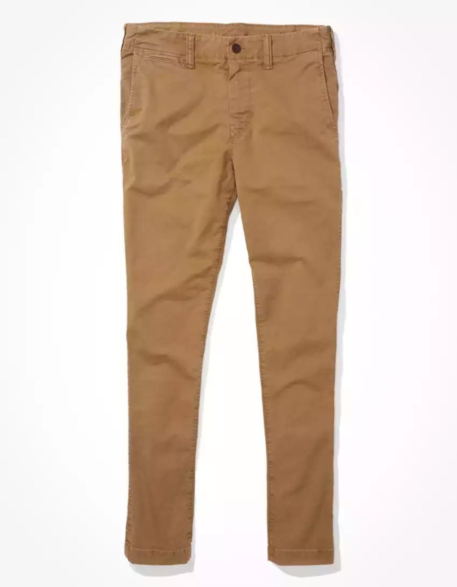 Pantalon American Eagle AE Flex Mince Khaki Multicolore Homme | AQP-82634542